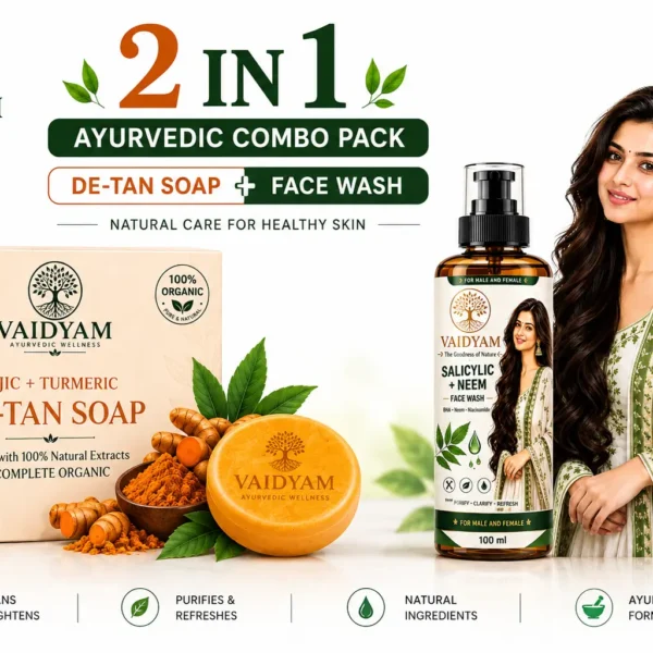 Kojic Acid Soap + Salicylic Acid Face Wash – De-Tan & Deep Cleansing Skincare Combo