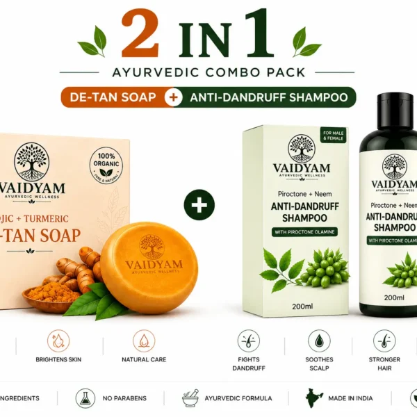 Kojic Soap + Piroctone Olamine Shampoo – Complete Skin & Scalp Care Combo